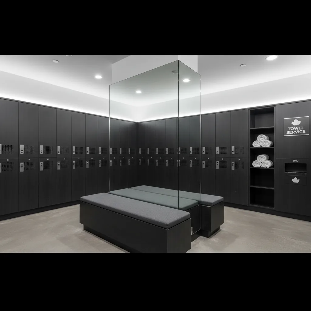 Mississauga Fitness Centre - custom cabinetry by Custom Cabinets Brampton