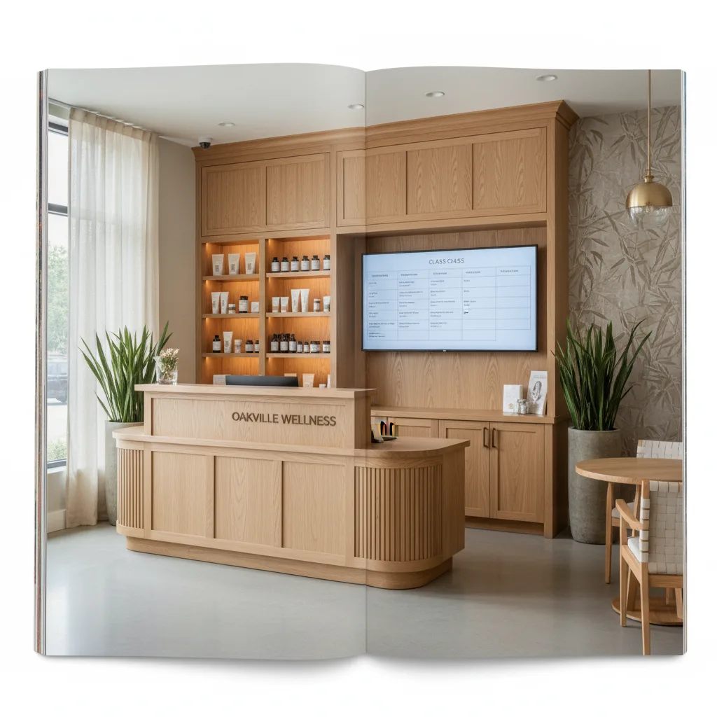 Oakville Wellness Studio - custom cabinetry by Custom Cabinets Brampton