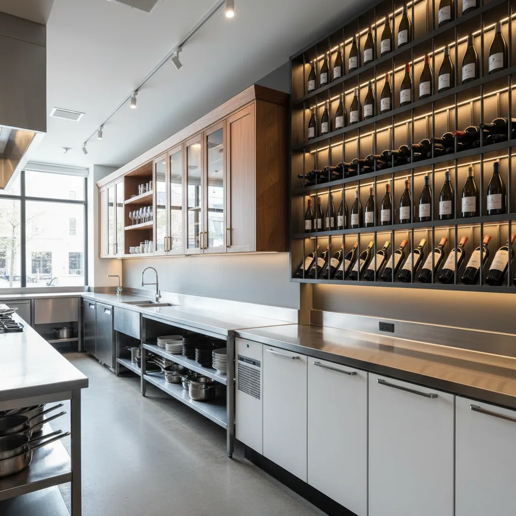 Downtown Toronto Bistro - custom cabinetry by Custom Cabinets Brampton