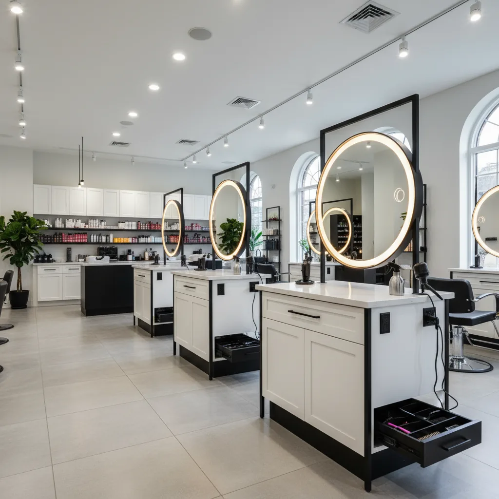 Oakville Salon - custom cabinetry by Custom Cabinets Brampton