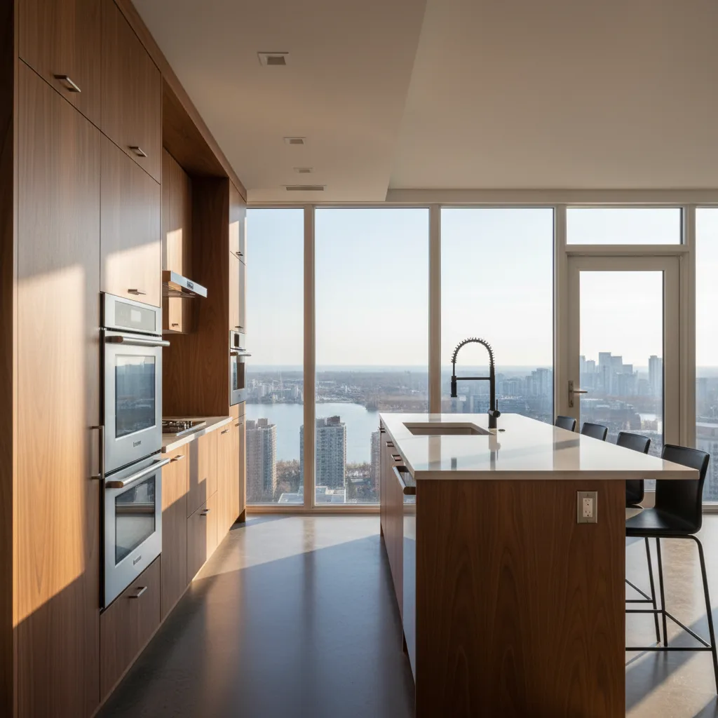 Custom kitchen cabinetry in Etobicoke home