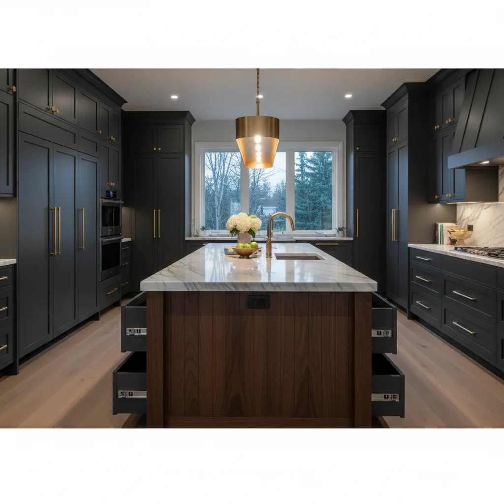 Matte cabinet installation