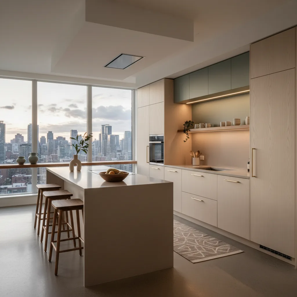 Custom kitchen cabinetry in North York home
