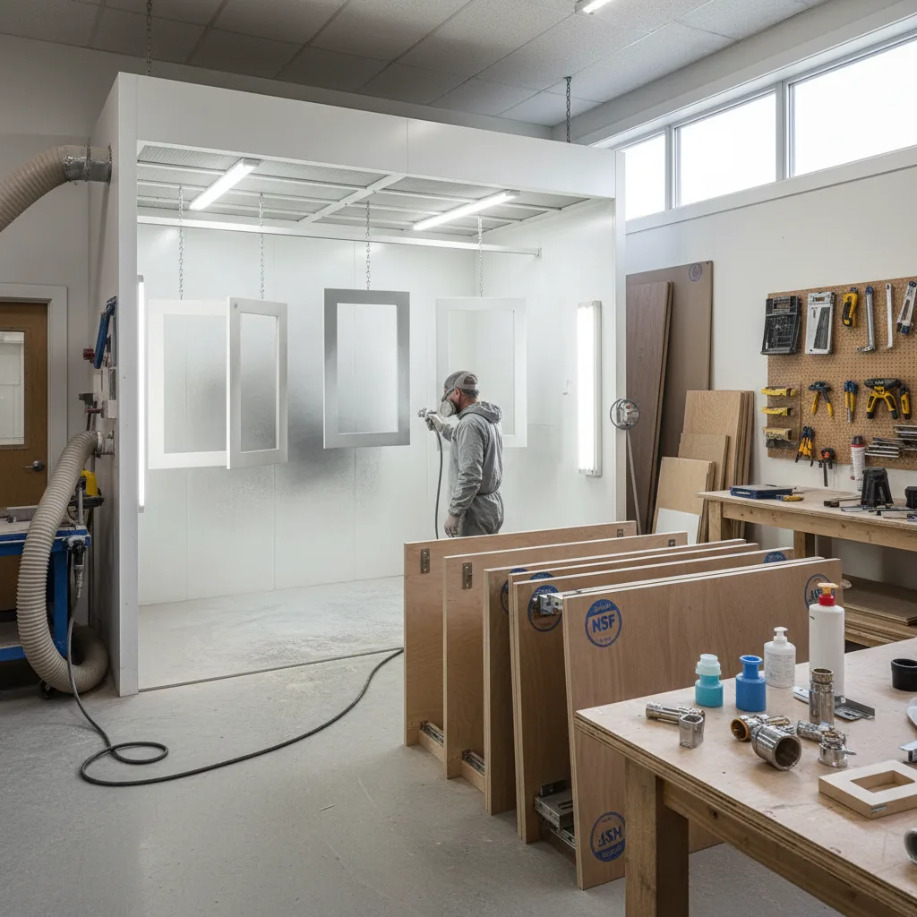 Installed bathroom vanity in Brampton home